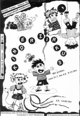 Plakat Ferienaktion 1998